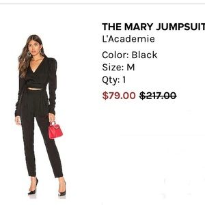 The Mary Jumpsuit. Never worn but missing tags.
